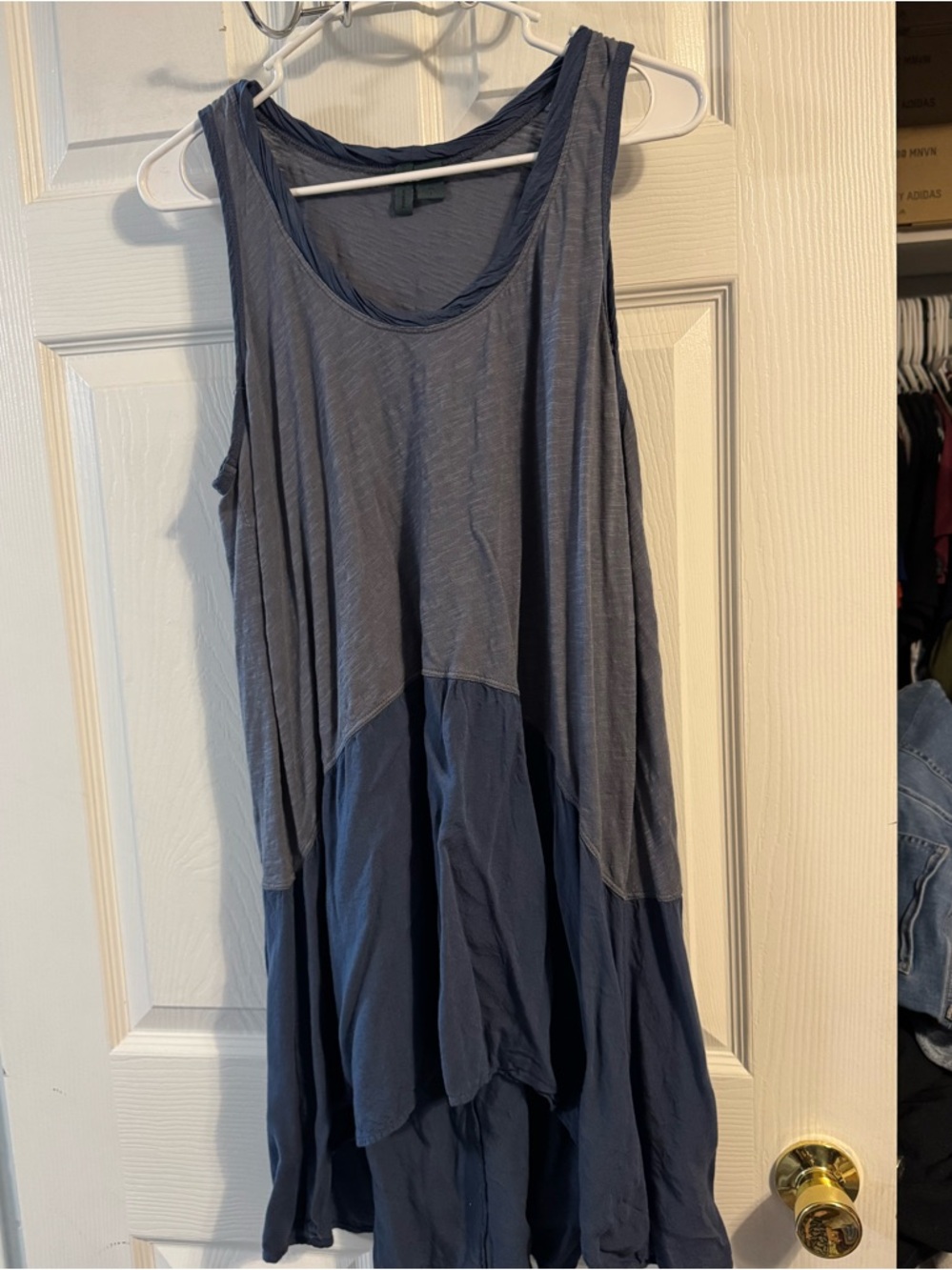Sleeveless Layered Blue Tunic dress